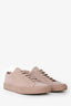 Common Projects Dusty Pink Leather 'Achilles' Low Top Sneakers Size 45 Mens