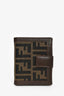 Fendi Black/Brown Leather/Canvas FF Wallet