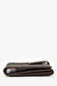Fendi Black/Brown Leather/Canvas FF Wallet