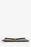 Fendi Black/Brown Leather 'F is Fendi' Clutch