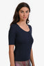 Vince Navy Scoop Neck T-Shirt Size S