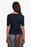 Vince Navy Scoop Neck T-Shirt Size S