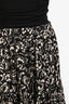 Ba&sh Black/White Printed Ruffled Midi Skirt Size 40