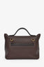 Hermès 2021 Chocolate Togo/Swift Leather 24/24 29 With Strap
