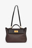 Hermès 2021 Chocolate Togo/Swift Leather 24/24 29 With Strap