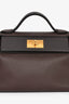 Hermès 2021 Chocolate Togo/Swift Leather 24/24 29 With Strap