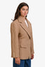 Bubish Tan Twill 'Saskia' Cinched Blazer Size 6