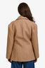 Bubish Tan Twill 'Saskia' Cinched Blazer Size 6