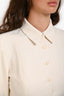 Reformation Cream Mini Skirt + Jacket 'Chloe' Set Size 6