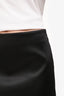 Camila Coelho Black Satin Mini Skirt Size M
