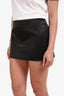 Camila Coelho Black Satin Mini Skirt Size M
