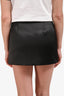 Camila Coelho Black Satin Mini Skirt Size M