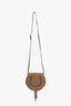 Chloe Brown Leather Small Marcie Crossbody Bag