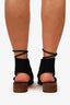 See By Chloe Black Suede 'Edna' Gladiator Sandals Size 38