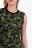 Givenchy Green Floral Cotton Midi Dress Size S