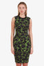 Givenchy Green Floral Cotton Midi Dress Size S