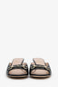 Gucci Black Leather Horsebit Open-Toe Mules Size 37