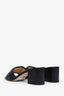 Gucci Black Leather Marmont Heeled Mules Size 37.5