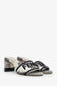 Fendi Grey Canvas Tye Dye Heeled Mules Size 37.5