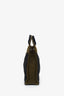 Hermes Navy/Green Canvas Fourre Tout PM Tote