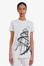 Rick Owens White Drkshdw Geometric T-Shirt Size M