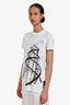 Rick Owens White Drkshdw Geometric T-Shirt Size M