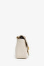 Gucci White Leather Small Marmont Shoulder Bag