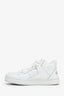 Celine White Leather CT-02 Mid Sneakers Size 35