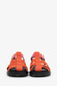 Marni Pink/Orange Canvas 'Gladiator'Mary Jane Sandals Size 36