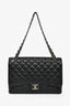 Pre-Loved Chanel™ 2010/11 Black Caviar Leather Maxi Double Flap