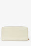 Louis Vuitton 2007 White Vernis Leather Zippy Wallet