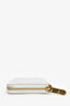 Louis Vuitton 2007 White Vernis Leather Zippy Wallet