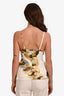 Roberto Cavalli Cream/Brown Cowl Neck Sleeveless Top 44