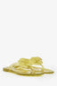 Pre-Loved Chanel™ Green Jelly CC Camelia Sandals Size 39