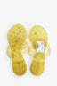 Pre-Loved Chanel™ Green Jelly CC Camelia Sandals Size 39