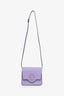 Versace Purple Leather Small La Medusa Crossbody Bag