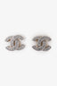 Pre-Loved Chanel™ Silver Toned Crystal CC Studs