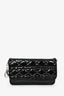 Christian Dior 2019 Black Patent Cannage Lady Dior With Chain