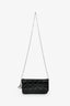 Christian Dior 2019 Black Patent Cannage Lady Dior With Chain