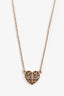 Tiffany & Co. Rubedo Rose Gold Toned Metal Enchanted Heart Pendant Necklace