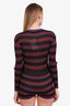 Valentino Purple/Black Lurex Jacquard Striped Romper Size XS