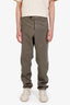 Brunello Cucinelli Green Cotton Straight Leg Trousers Size 58 Mens