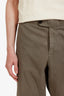 Brunello Cucinelli Green Cotton Straight Leg Trousers Size 58 Mens