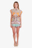 Zimmermann Purple/Pink Paisley Print Linen Romper Size 0