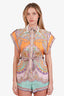 Zimmermann Purple/Pink Paisley Print Linen Romper Size 0