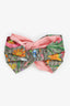 Gucci Pink Multicolour Floral Monogram Headband Size M