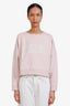 Celine Pink Crewneck Cropped Sweatshirt Size S
