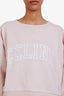 Celine Pink Crewneck Cropped Sweatshirt Size S