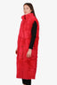 Yves Salomon Pink Fur Long Lamb Vest Size 36