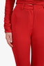 Magda Butrym Red Rosette Top/Pants Set Size 34